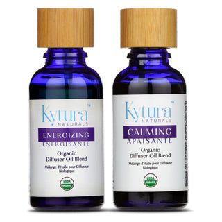 Energizing plus Calming Diffuser Oils and Diffuser Bundle